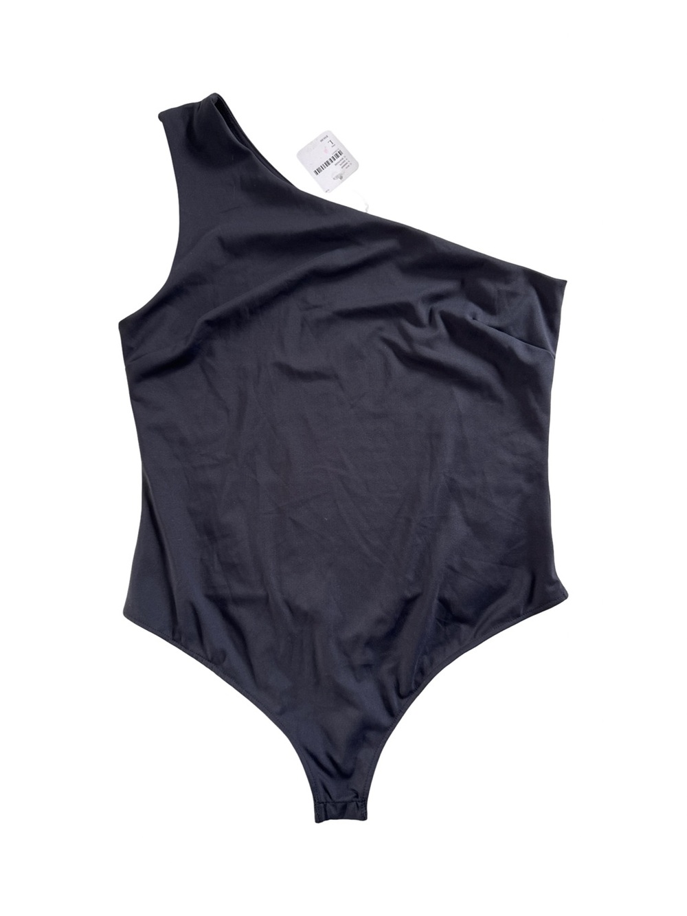 Free People Black One-Shoulder Bodysuit